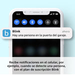 Blink Mini 2 (modelo más reciente), Cámara de seguridad inteligente para el hogar con enchufe, con detección de movimiento, visión nocturna HD a color, luz integrada y compatible con Alexa. (Blanca)