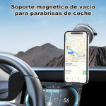 Gahenwo Soporte Magnético para Teléfono Celular, Mini Soporte de Coche con Vacío Adsorción Y Anillo Magnético para Todos iPhone y Android, para Ventana/Pantalla/Cinta de Correr/Espejo/Superficie Lisa