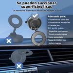 Gahenwo Soporte Magnético para Teléfono Celular, Mini Soporte de Coche con Vacío Adsorción Y Anillo Magnético para Todos iPhone y Android, para Ventana/Pantalla/Cinta de Correr/Espejo/Superficie Lisa