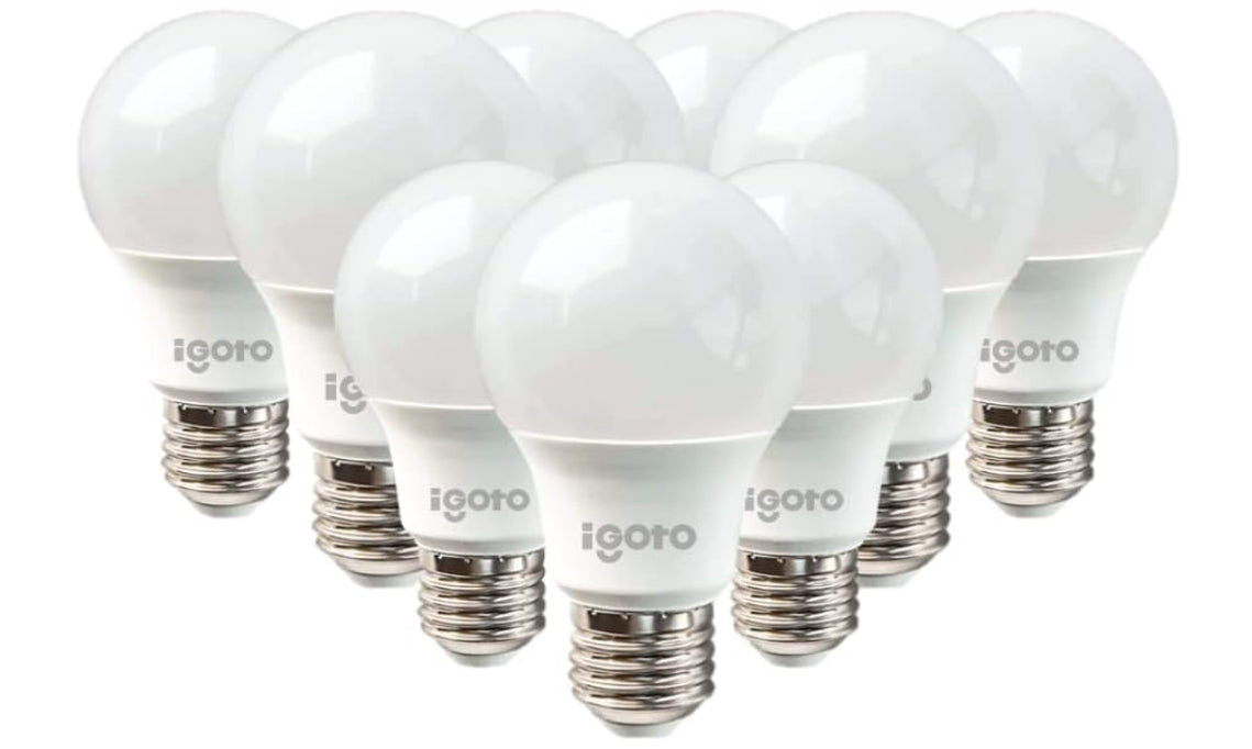 iGoto F10P-10109 Pack de 10 Focos Led A60, 9W Luz Fría