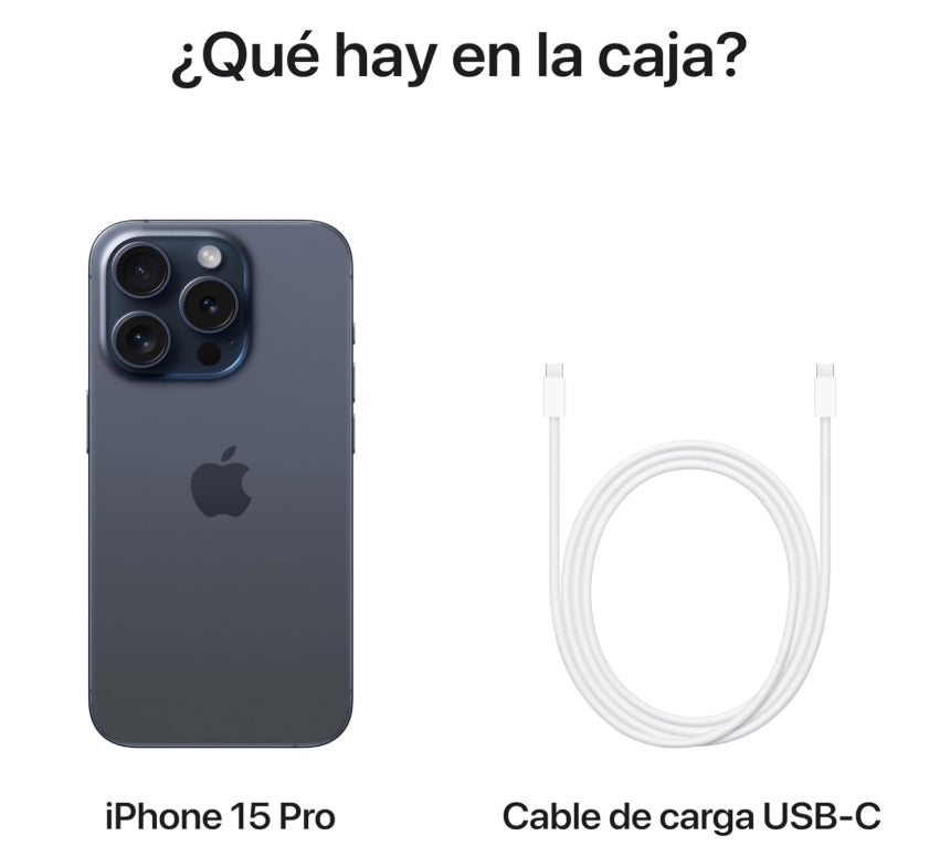 Apple iPhone 15 Pro (128 GB) - Titanio Azul (Reacondicionado)