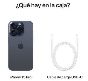 Apple iPhone 15 Pro (128 GB) - Titanio Azul (Reacondicionado)