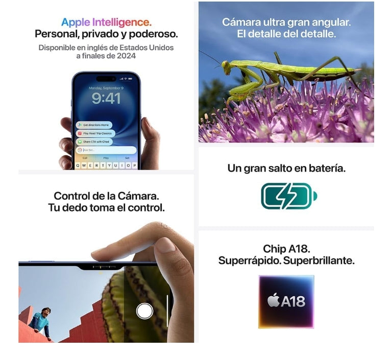 Apple iPhone 16 (256 GB) - Rosa