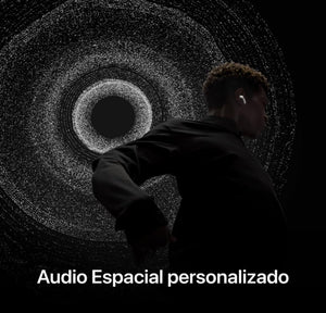 Audífonos inalámbricos AirPods Pro 2 de Apple, audífonos Bluetooth, Cancelación Activa de Ruido, Modo Ambiente, Audio Espacial Personalizado, Sonido de Alta fidelidad, Chip H2, Carga USB-C - Blanco